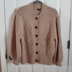 Wool blended cardigan